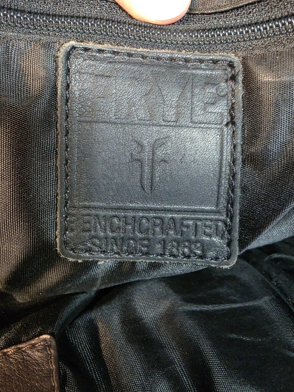 Frye Vintage Brown Leather Laptop Satchel